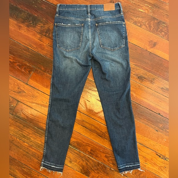 Madewell 10” High Rise Button Fly Skinny Jeans: Drop Hem Edition - Picture 9 of 13